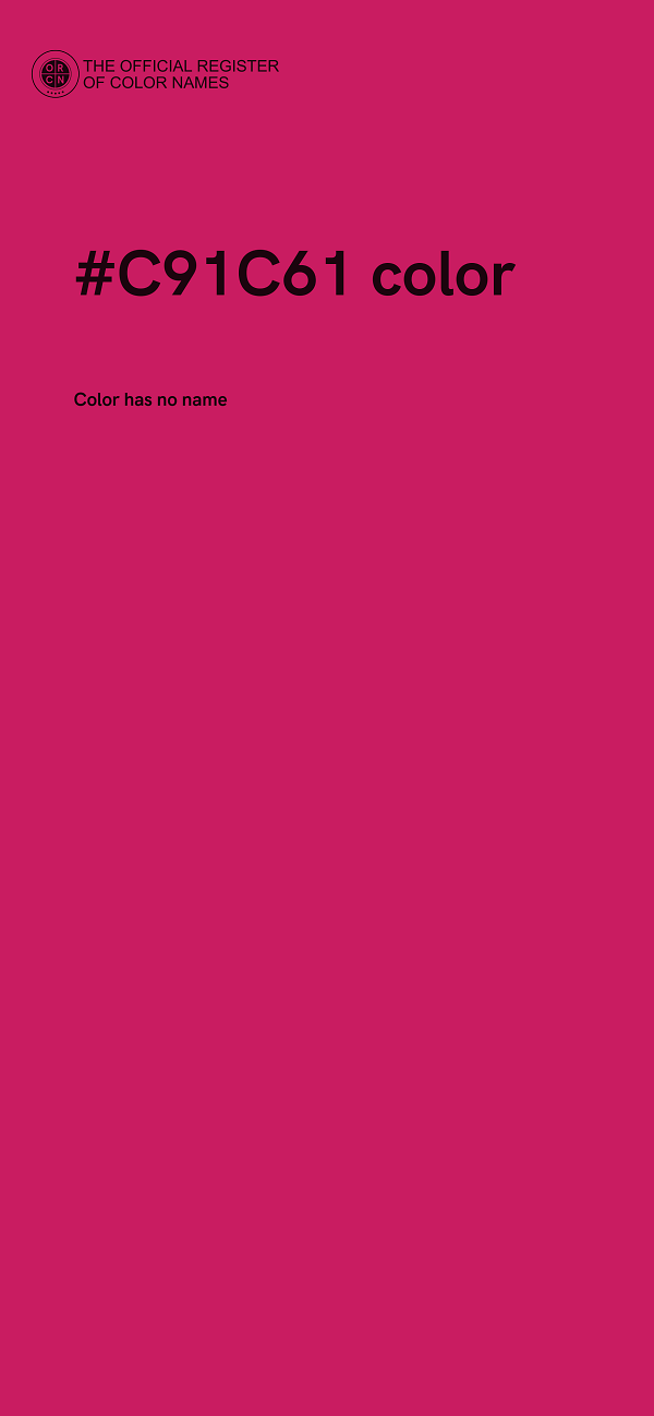 #C91C61 color image