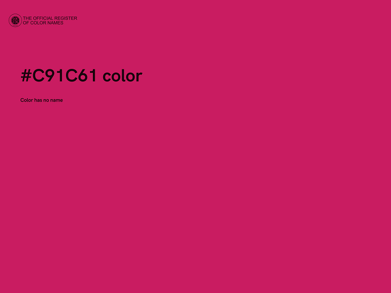 #C91C61 color image