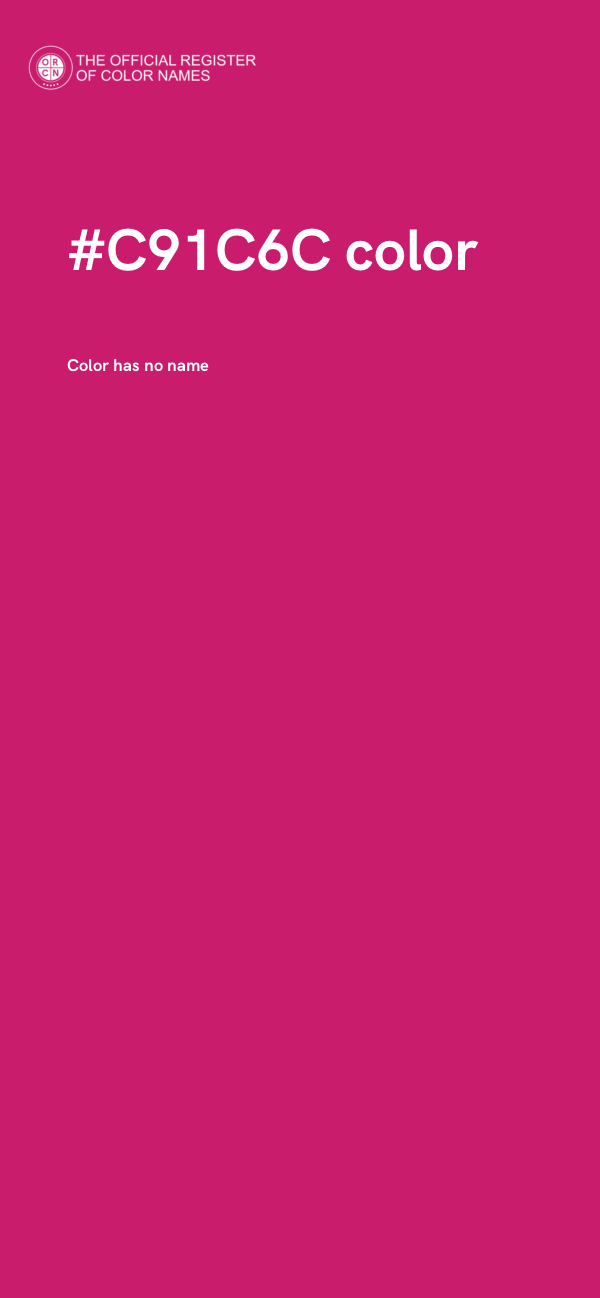 #C91C6C color image