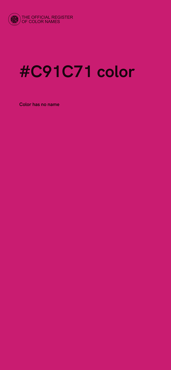 #C91C71 color image