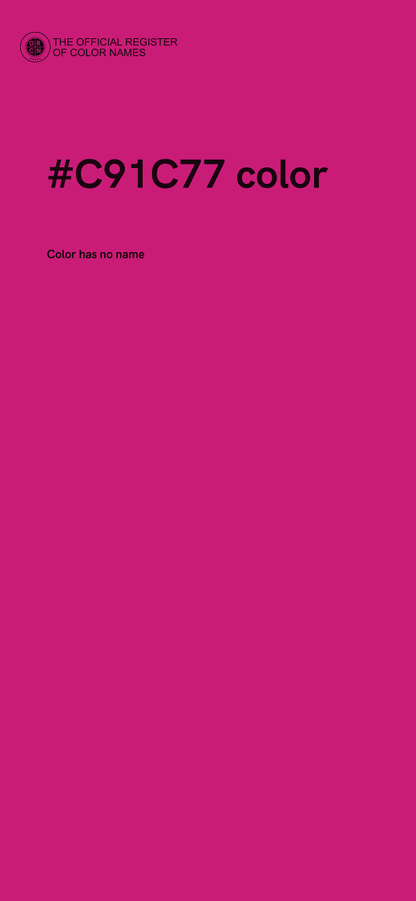 #C91C77 color image