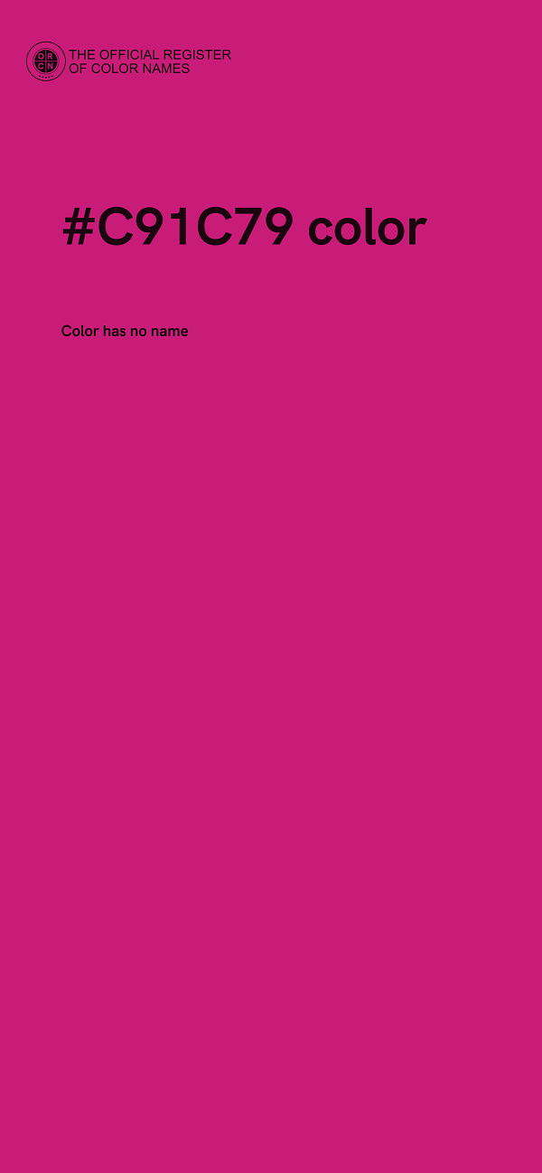 #C91C79 color image