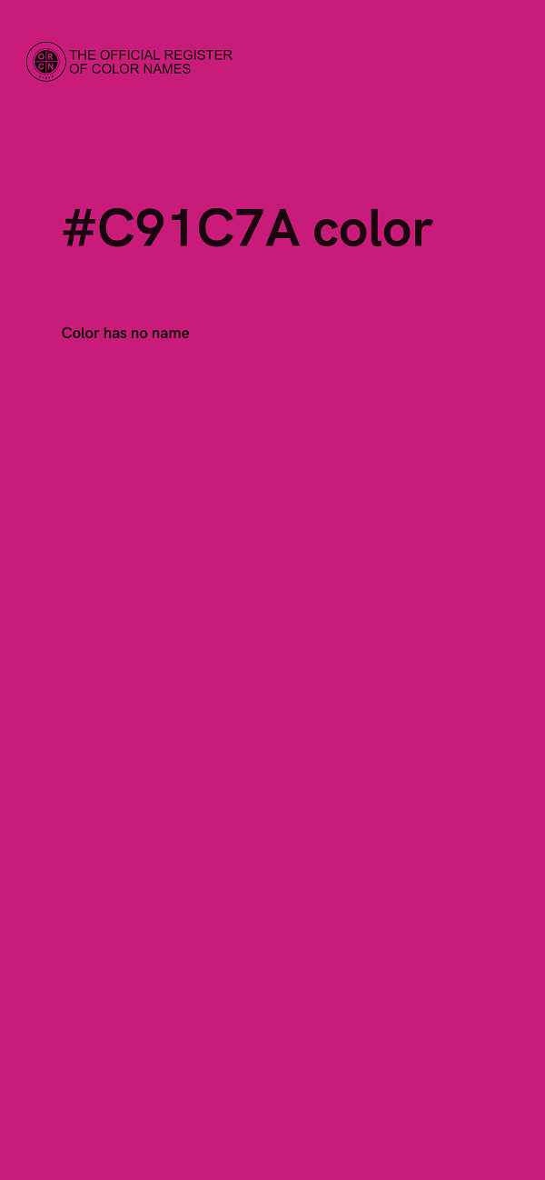 #C91C7A color image