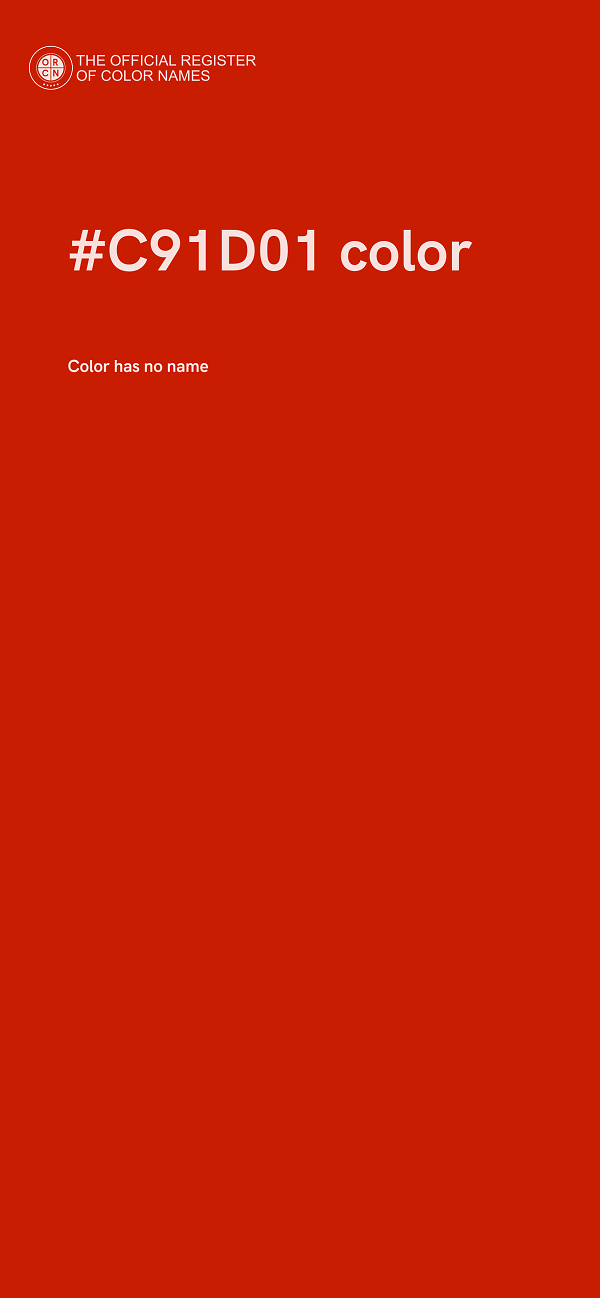 #C91D01 color image