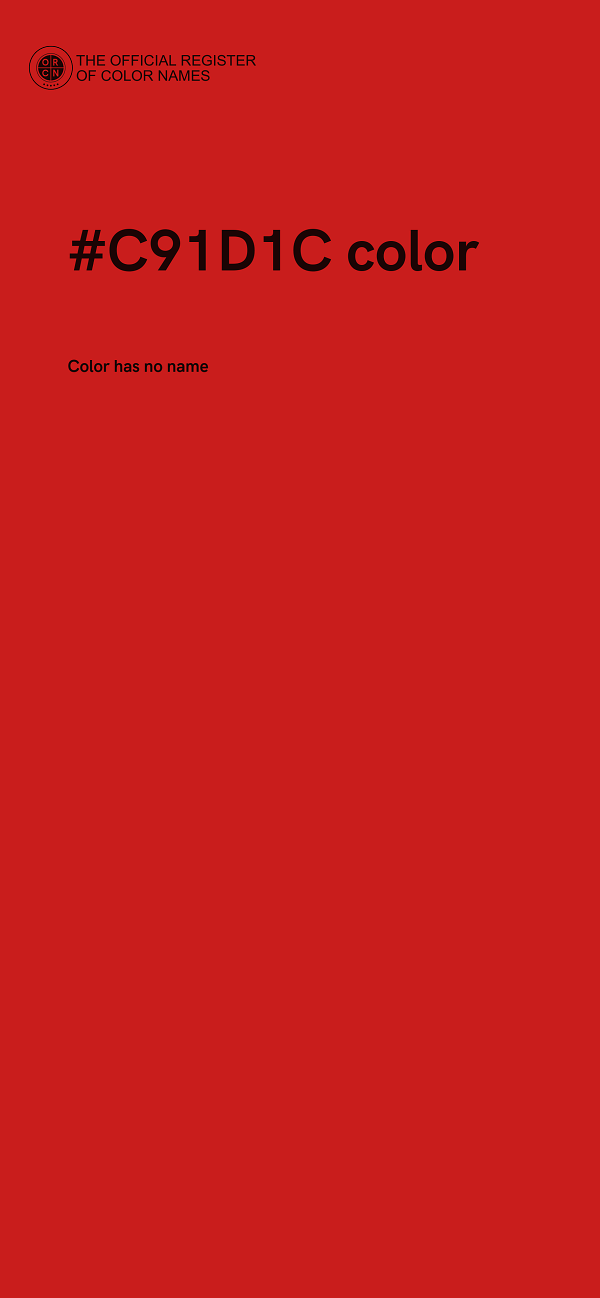 #C91D1C color image