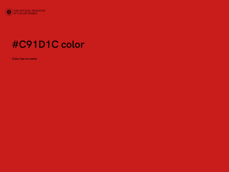 #C91D1C color image