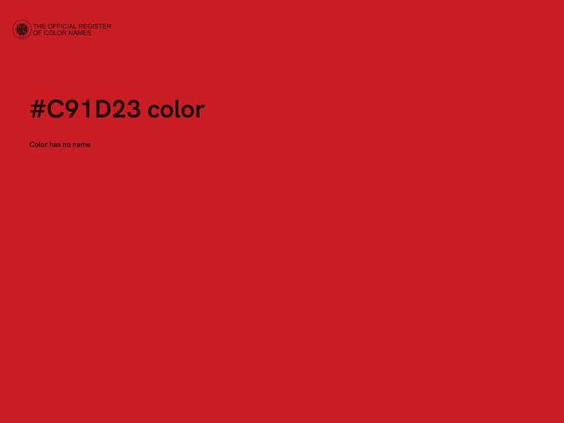 #C91D23 color image
