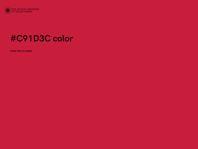 #C91D3C color image