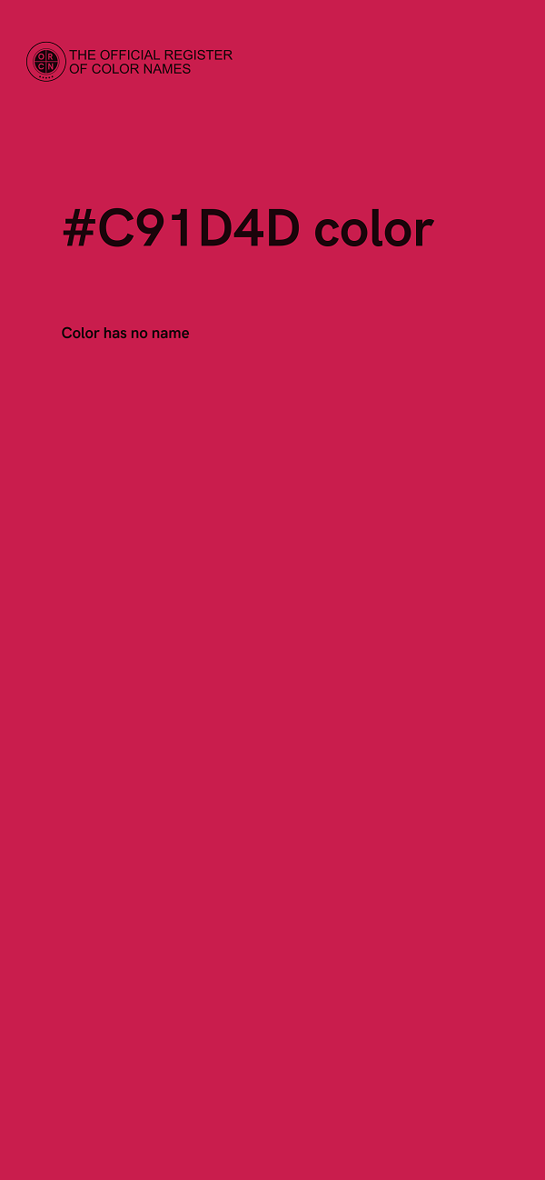 #C91D4D color image