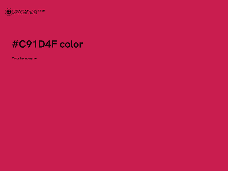 #C91D4F color image