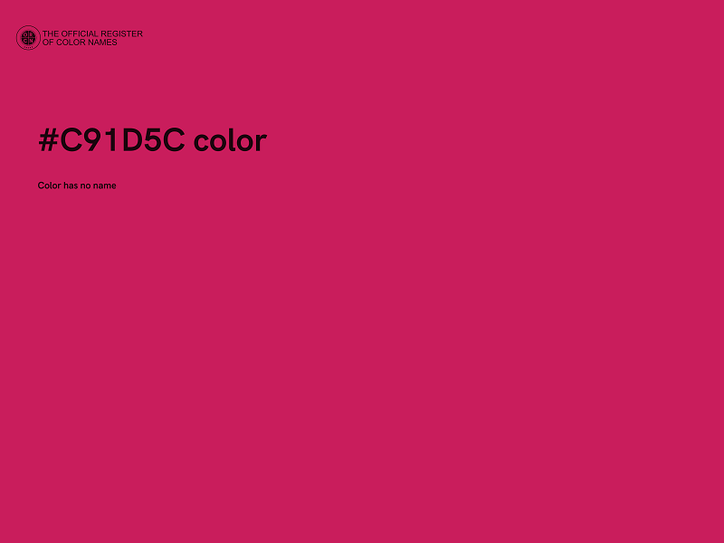 #C91D5C color image