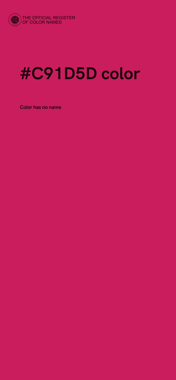 #C91D5D color image
