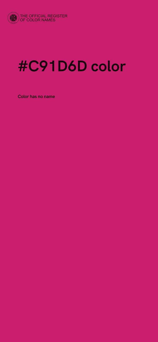 #C91D6D color image