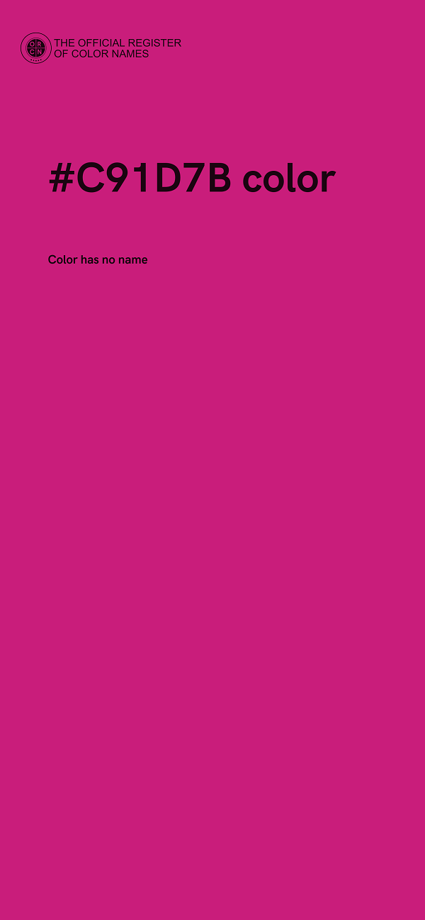 #C91D7B color image