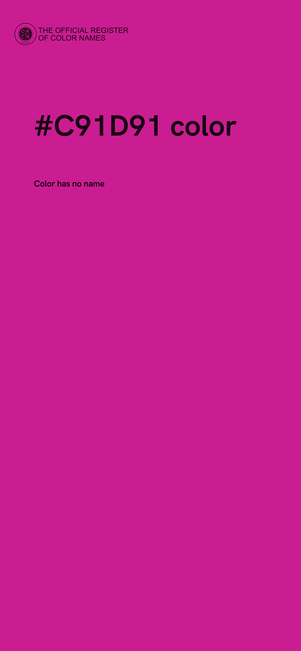 #C91D91 color image