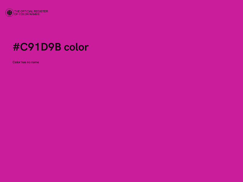#C91D9B color image