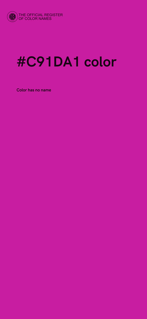 #C91DA1 color image