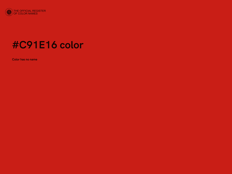 #C91E16 color image