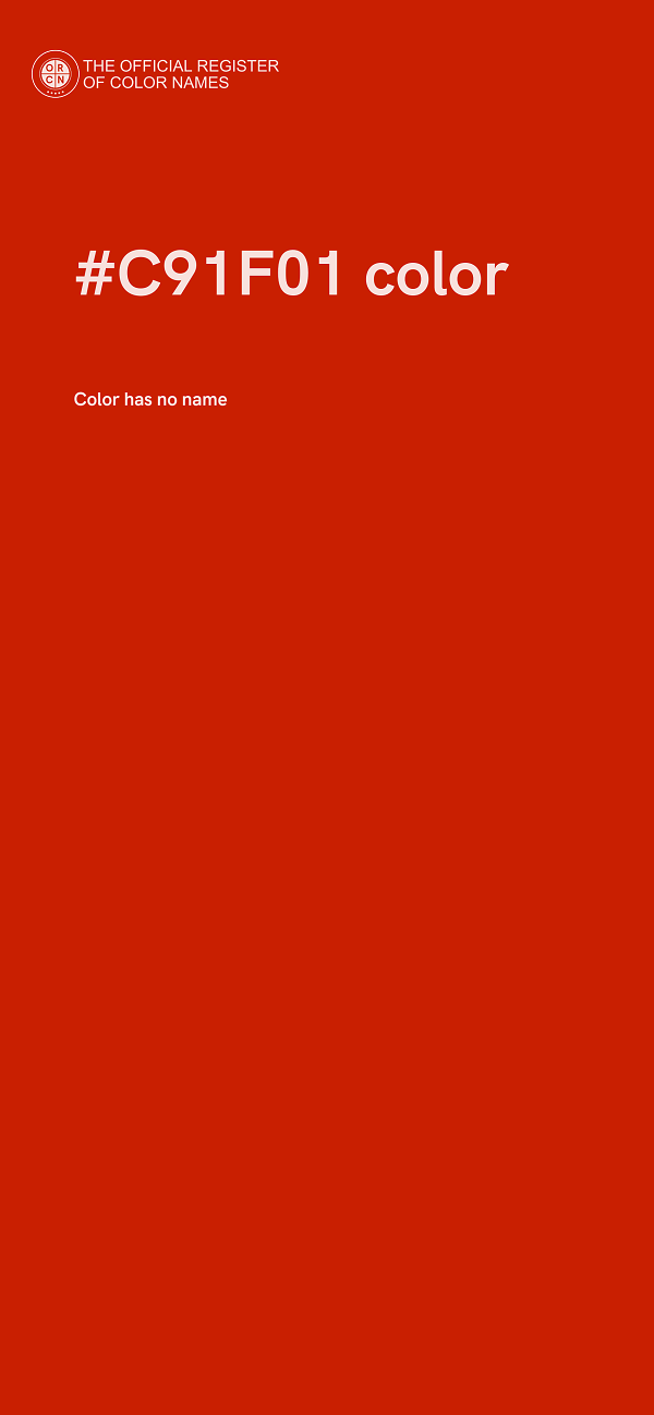 #C91F01 color image