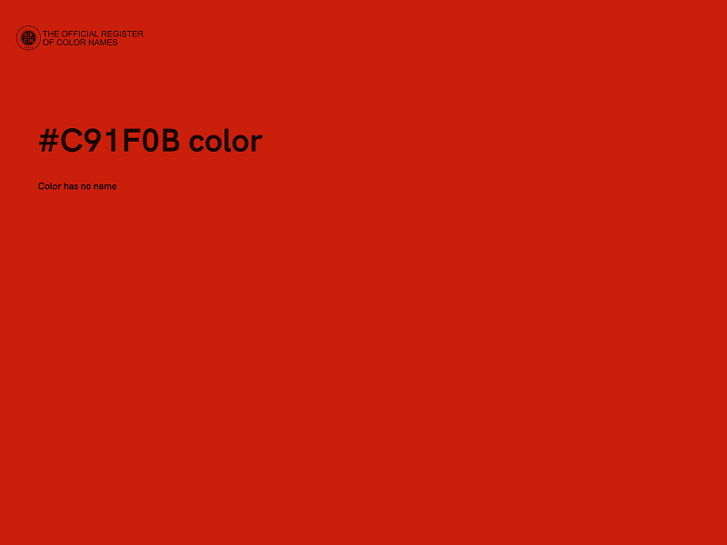 #C91F0B color image