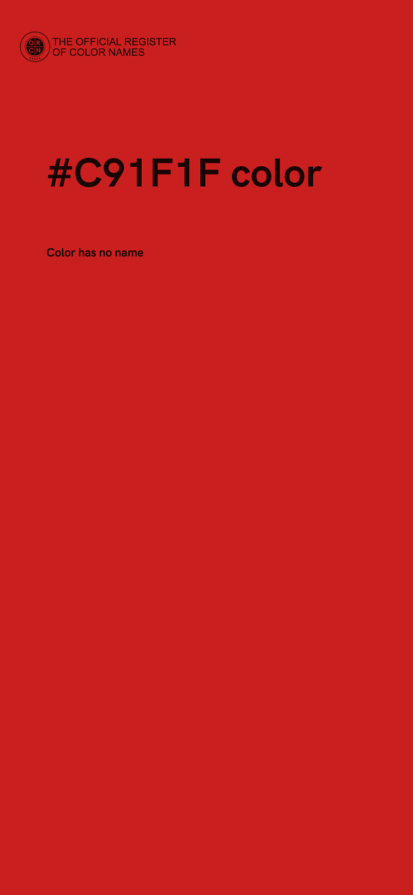 #C91F1F color image