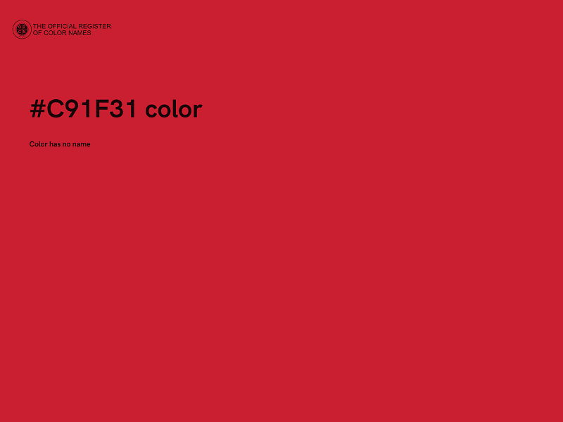 #C91F31 color image