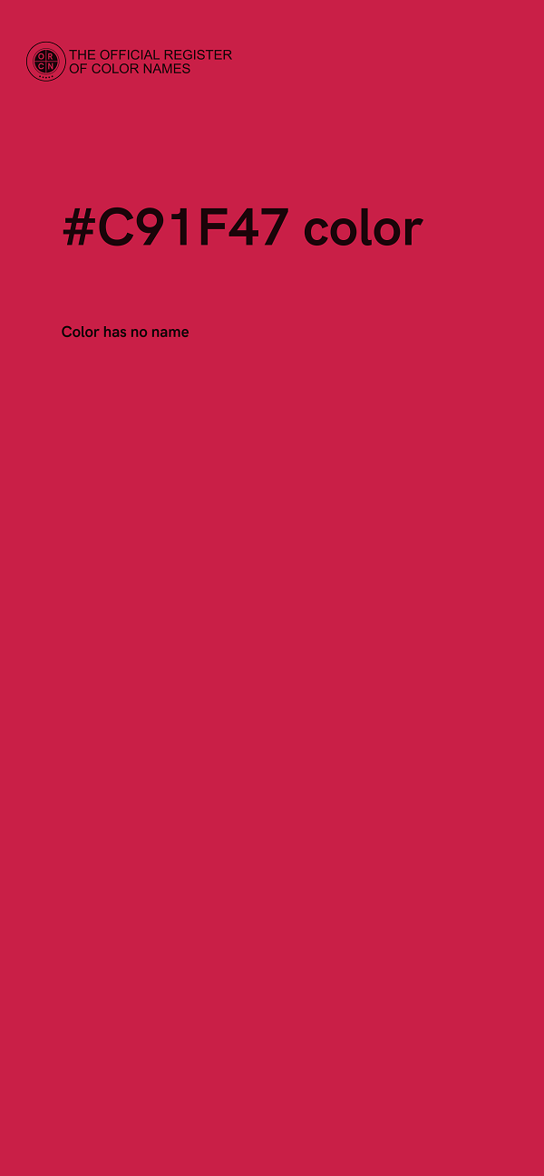#C91F47 color image