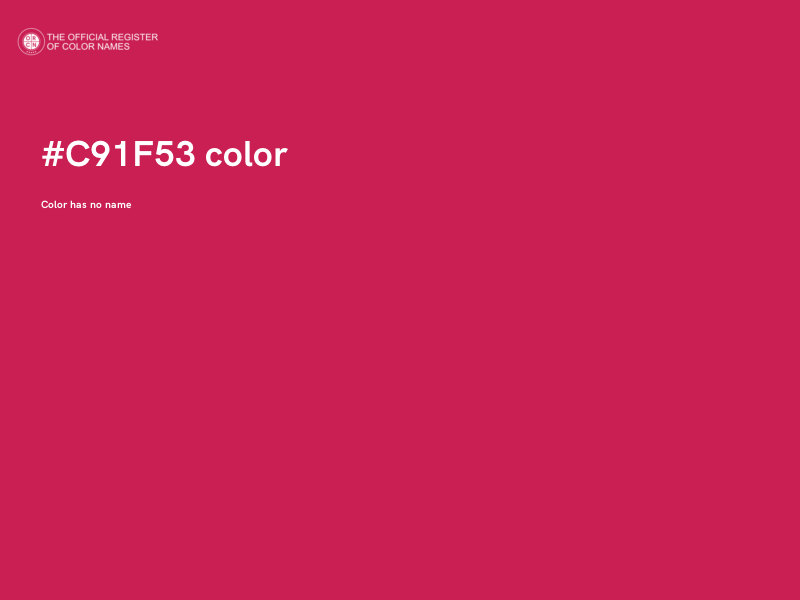 #C91F53 color image