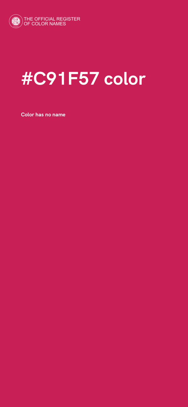 #C91F57 color image