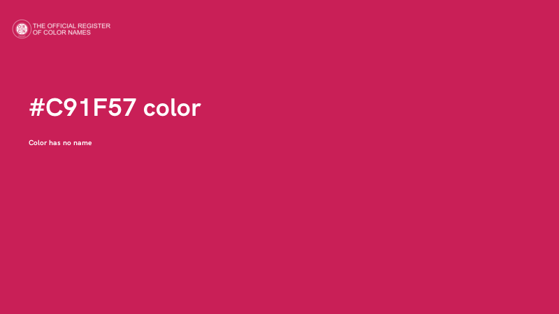 #C91F57 color image