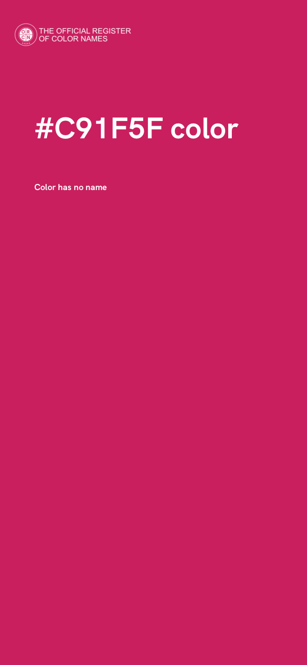 #C91F5F color image