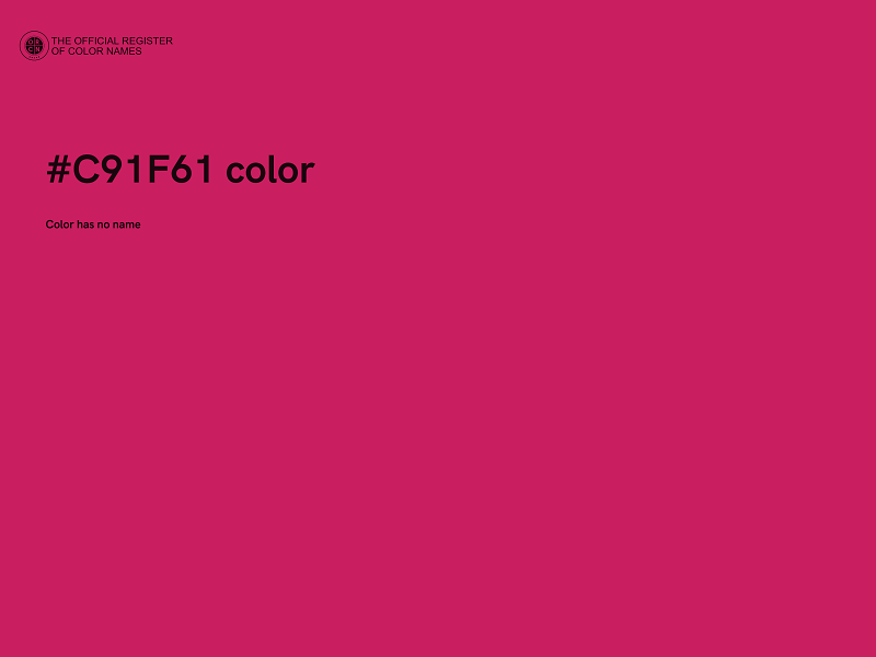 #C91F61 color image