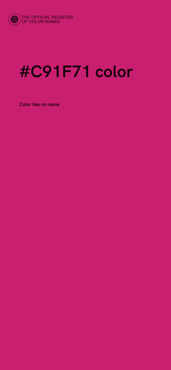 #C91F71 color image