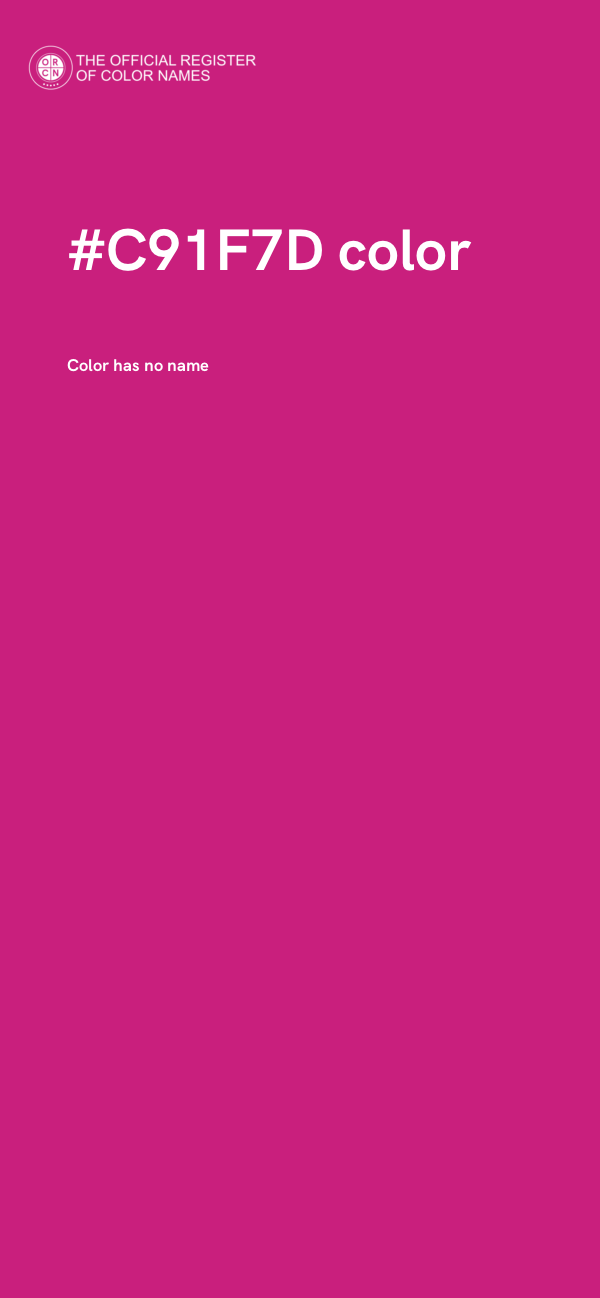 #C91F7D color image