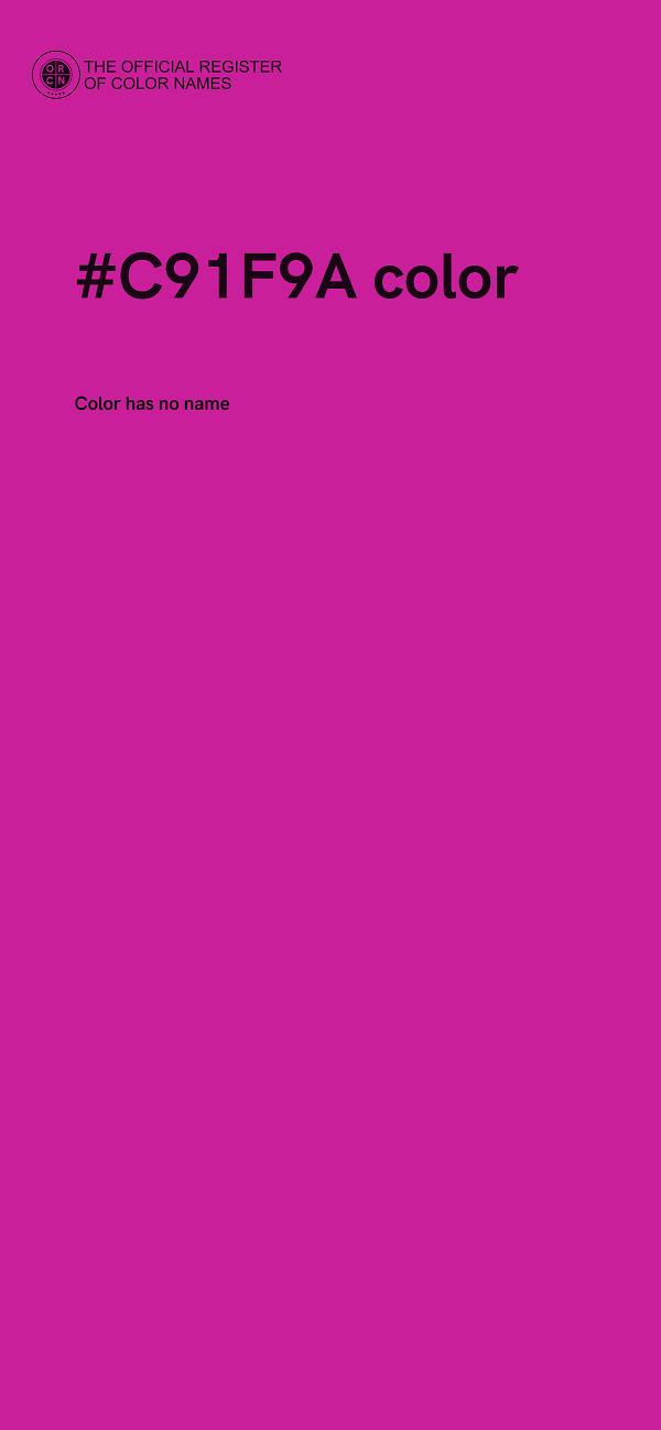 #C91F9A color image