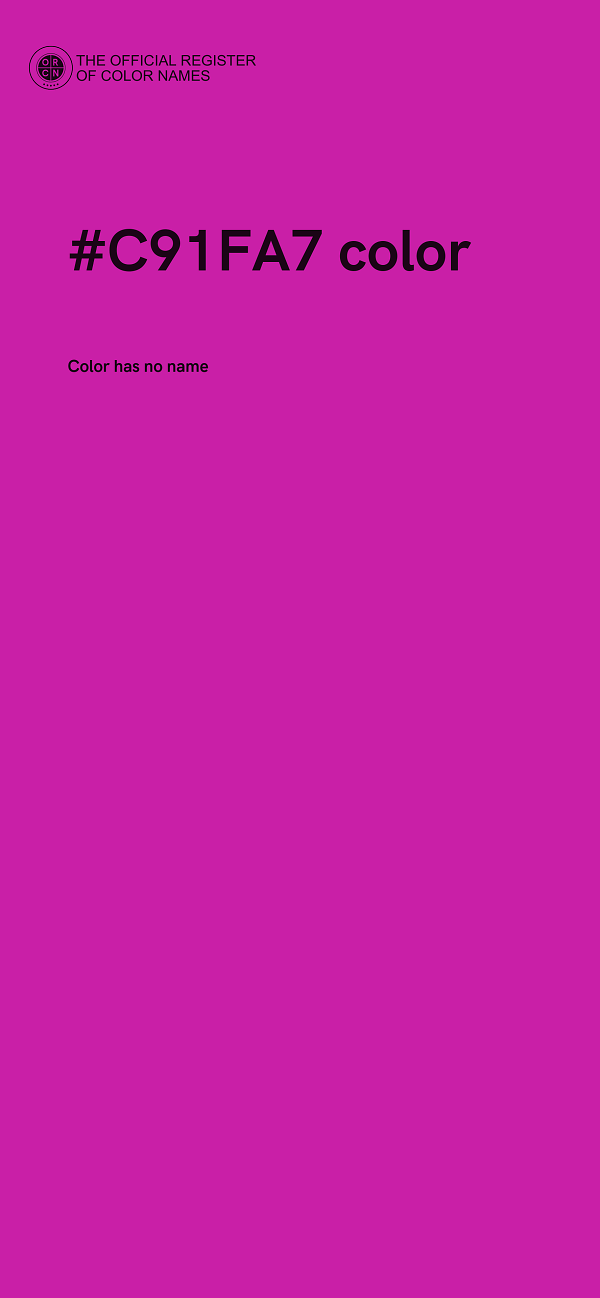 #C91FA7 color image