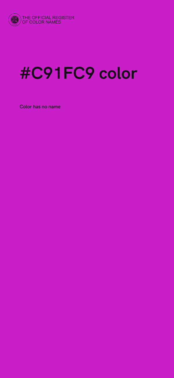 #C91FC9 color image