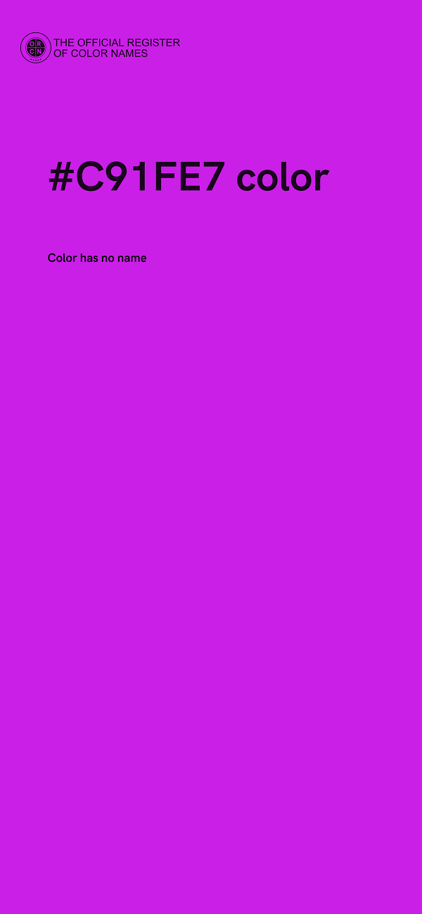 #C91FE7 color image