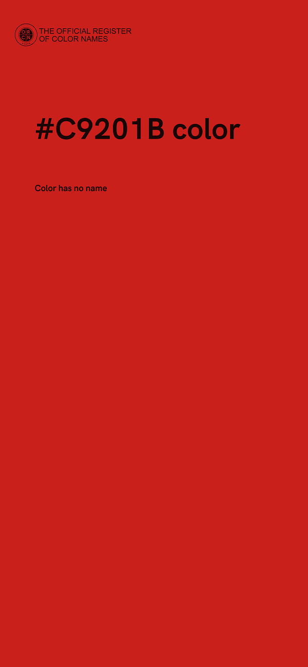 #C9201B color image