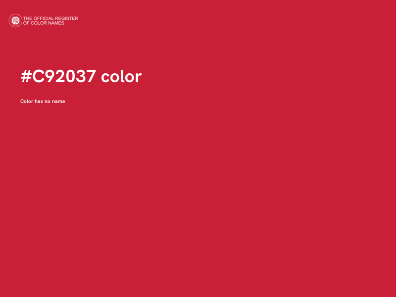 #C92037 color image