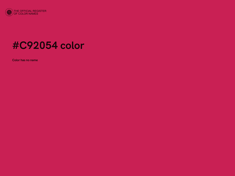 #C92054 color image