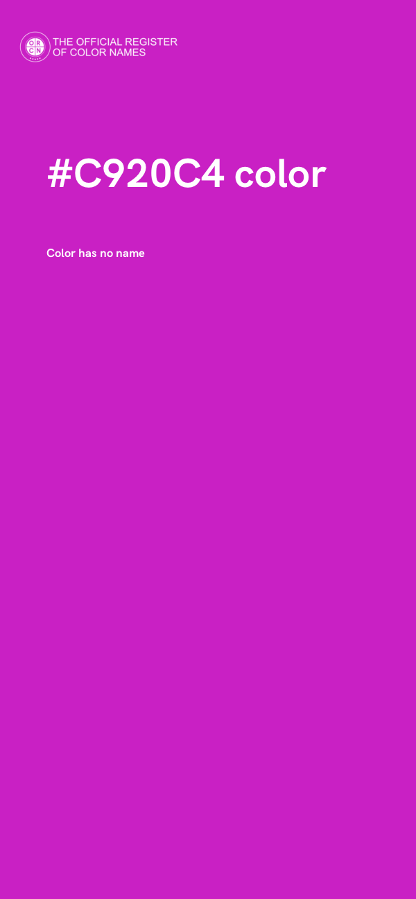 #C920C4 color image