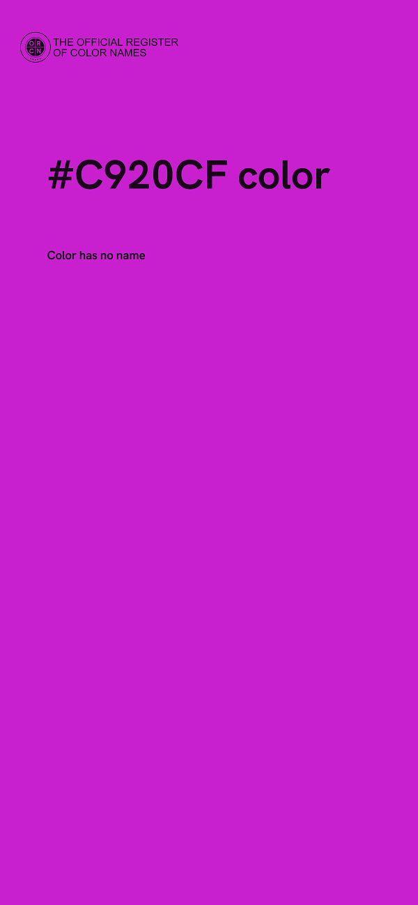 #C920CF color image