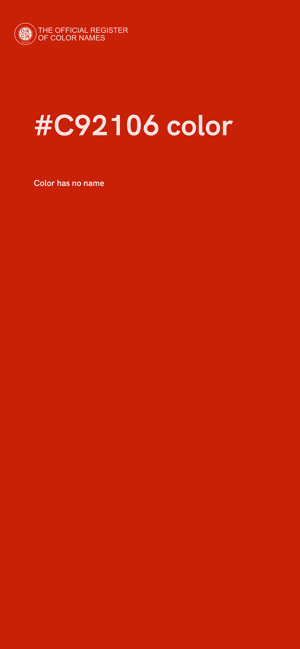 #C92106 color image