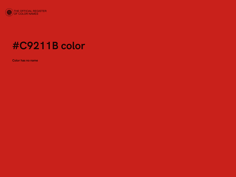 #C9211B color image