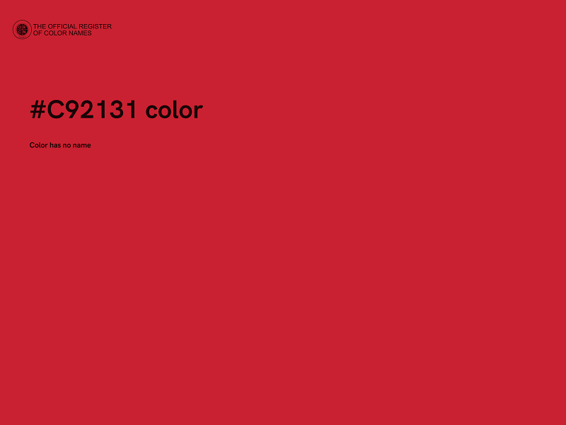 #C92131 color image