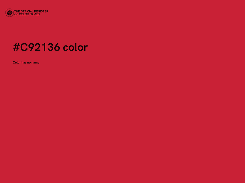 #C92136 color image