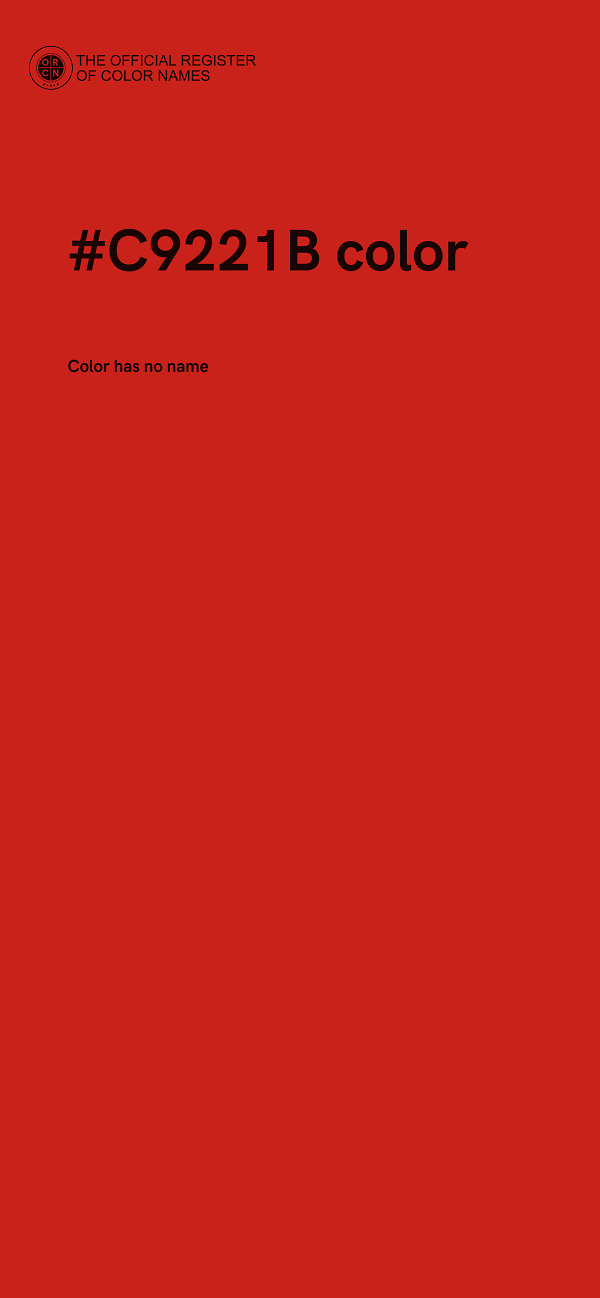 #C9221B color image