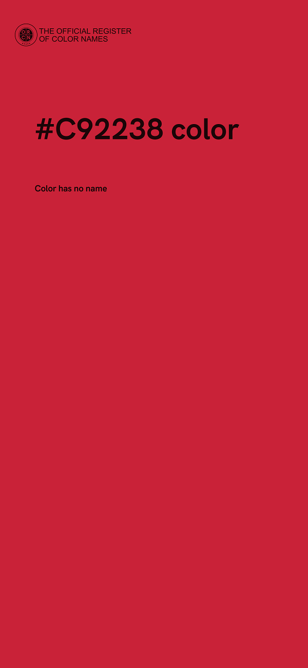#C92238 color image