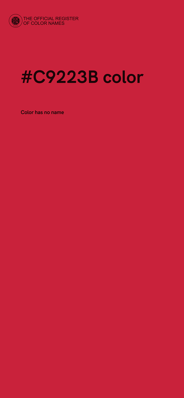 #C9223B color image